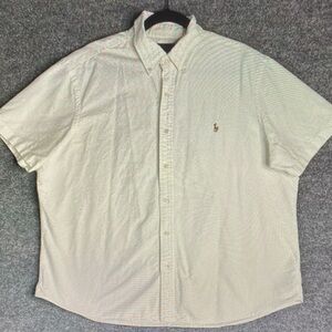 Polo Ralph Lauren Men's Cream Casual Button Down Shirt